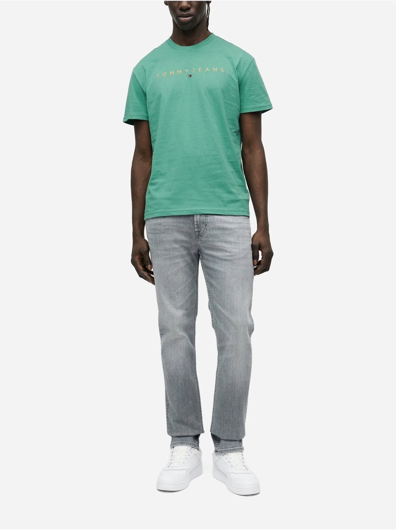 Tee Shirt manches courtes - Tommy jeans Vert - Kiabi