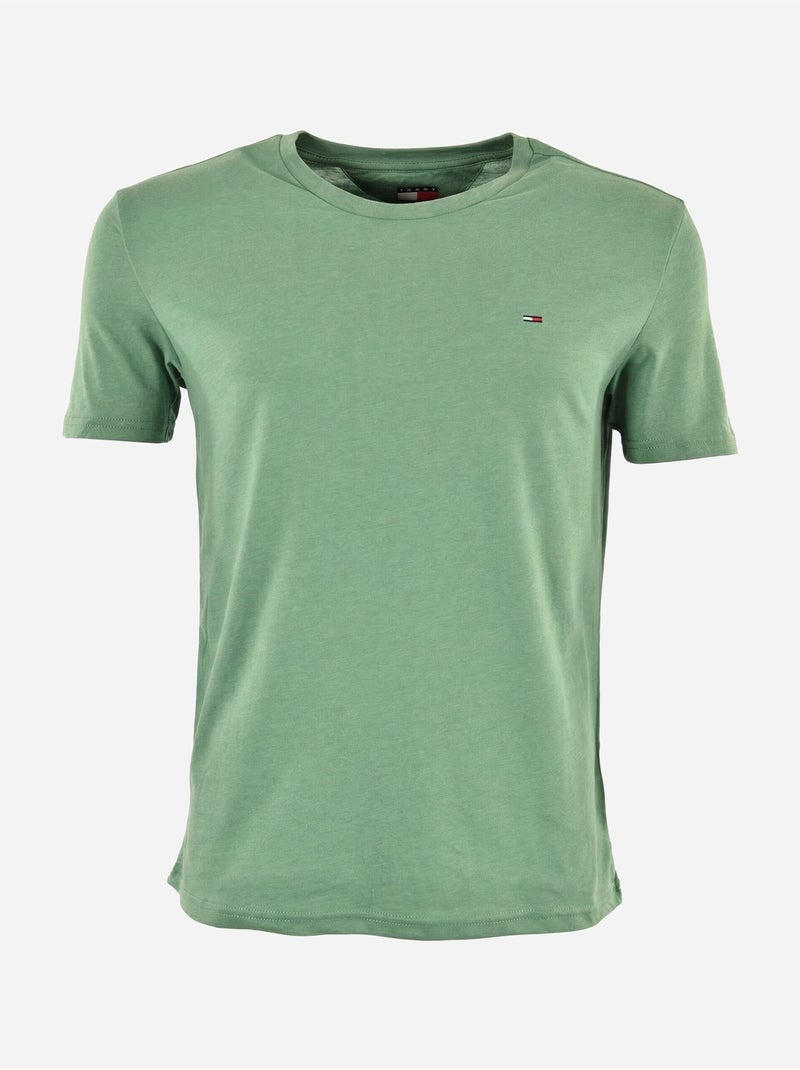 Tee Shirt manches courtes - Tommy jeans Vert - Kiabi