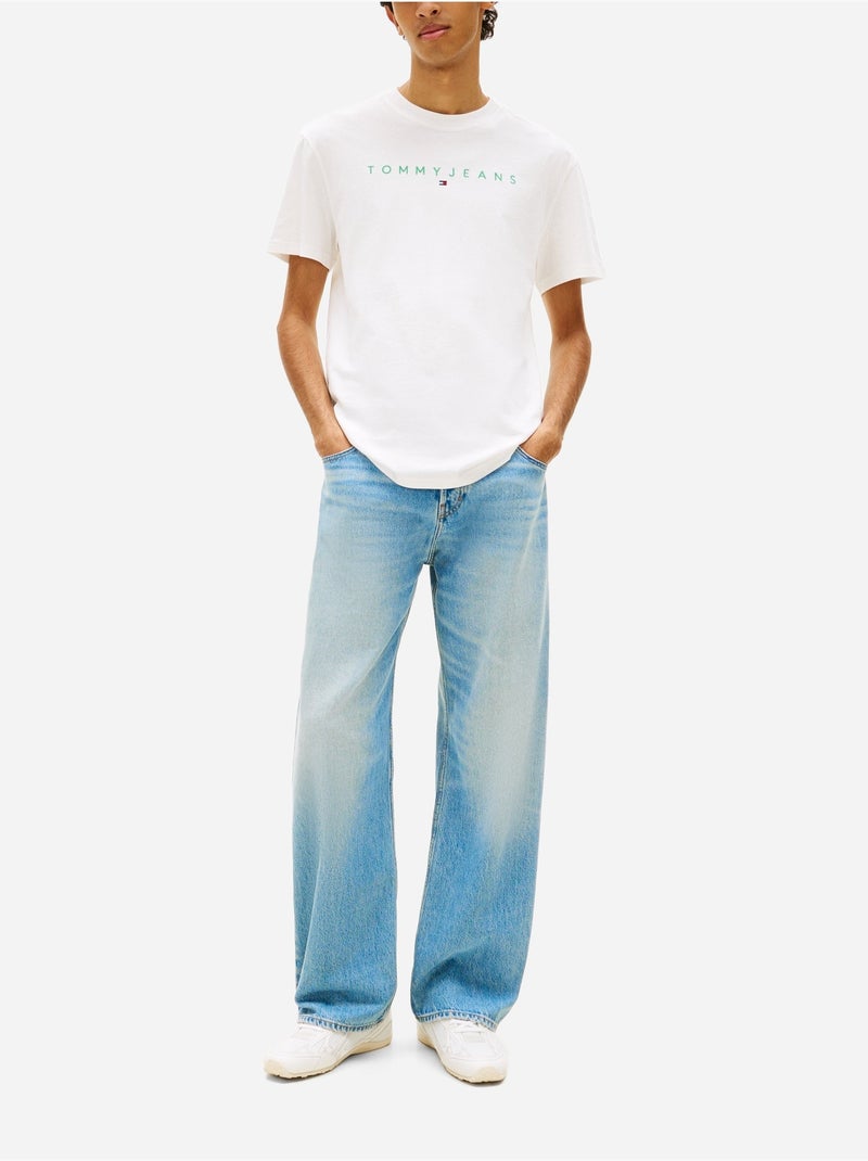 Tee Shirt manches courtes - Tommy jeans Vert - Kiabi