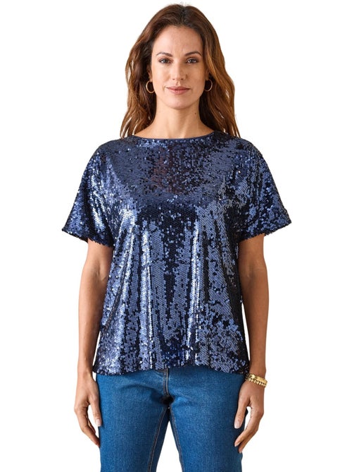 Tee-shirt manches courtes à sequins - DAXON - Kiabi