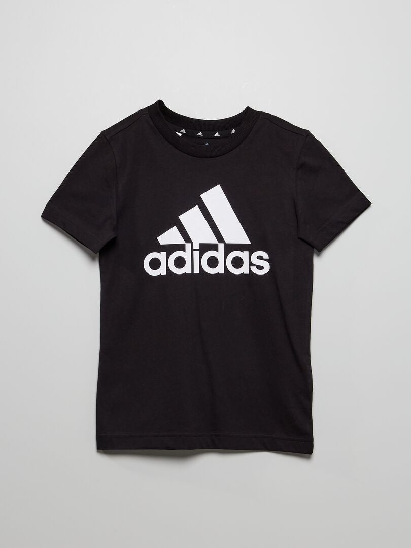 Tee-shirt manches courtes 'Adidas' noir - Kiabi