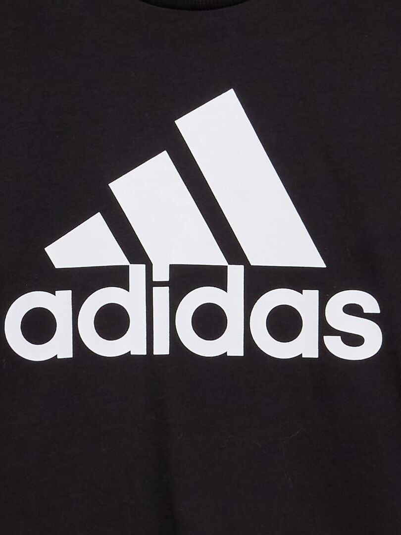 Tee-shirt manches courtes 'Adidas' noir - Kiabi