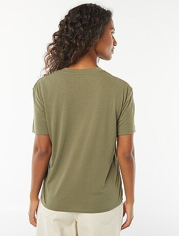 Tee-shirt manches courtes avec encolure en V