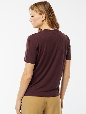 Tee-shirt manches courtes avec encolure en V