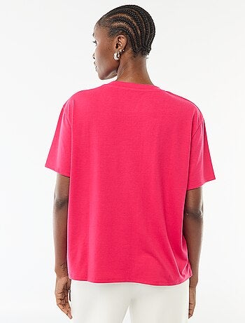 Tee-shirt manches courtes avec encolure en V