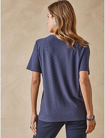 Tee-shirt manches courtes avec macramé - DAXON