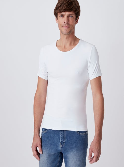 Tee-shirt manches courtes avec patchs Climatyl - Damart - Kiabi