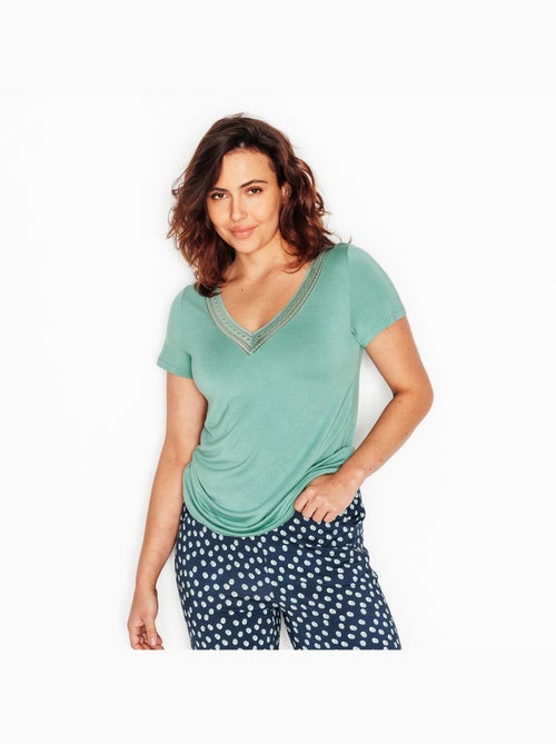 Tee-shirt manches courtes Camille - RougeGorge Lingerie - Kiabi