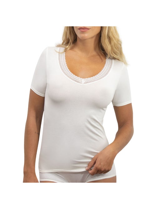 Tee-shirt manches courtes femme Ligne Chaude Athena - Kiabi