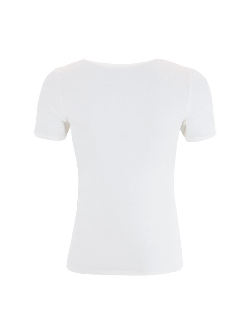 Tee-shirt manches courtes femme Ligne Chaude Athena Blanc - Kiabi