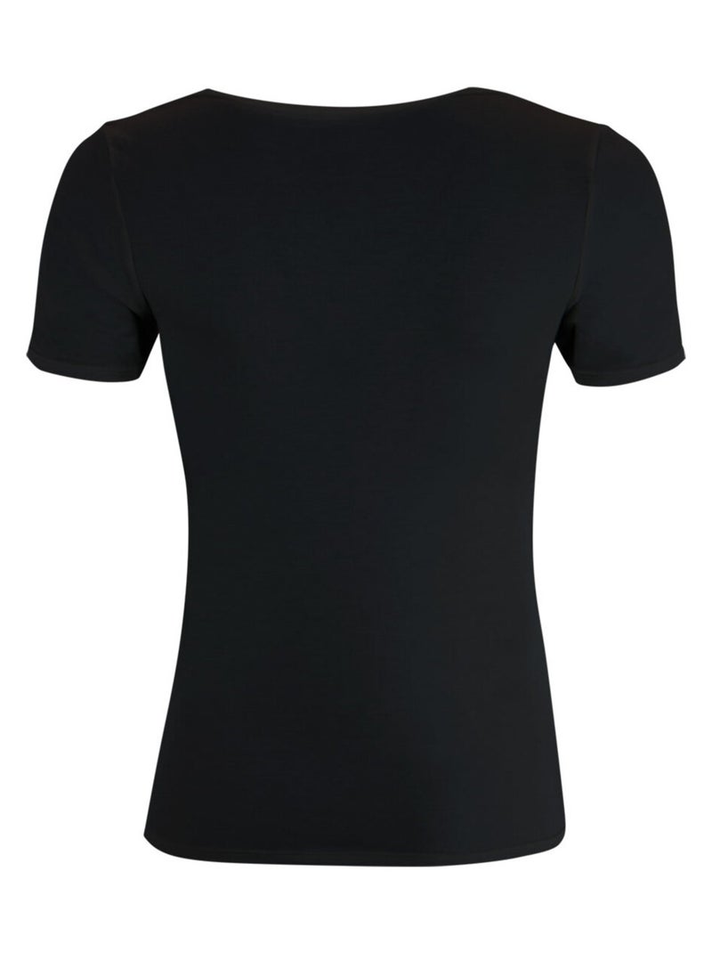 Tee-shirt manches courtes femme Ligne Chaude Secret by Athena Noir - Kiabi