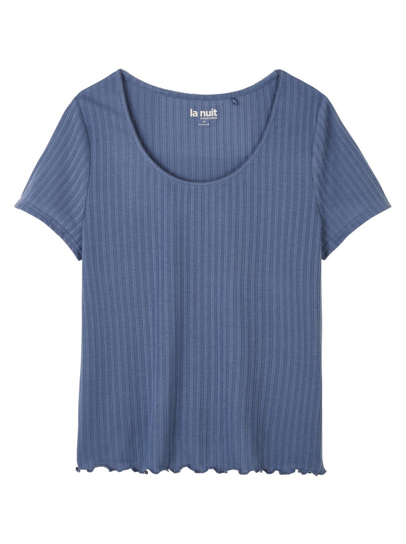 Tee-shirt manches courtes Haby - RougeGorge Lingerie Bleu - Kiabi