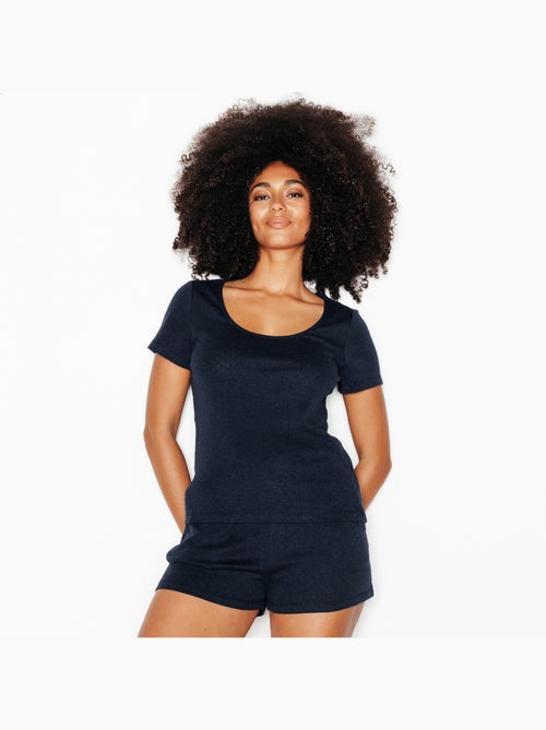Tee-shirt manches courtes Habybis - RougeGorge Lingerie - Kiabi