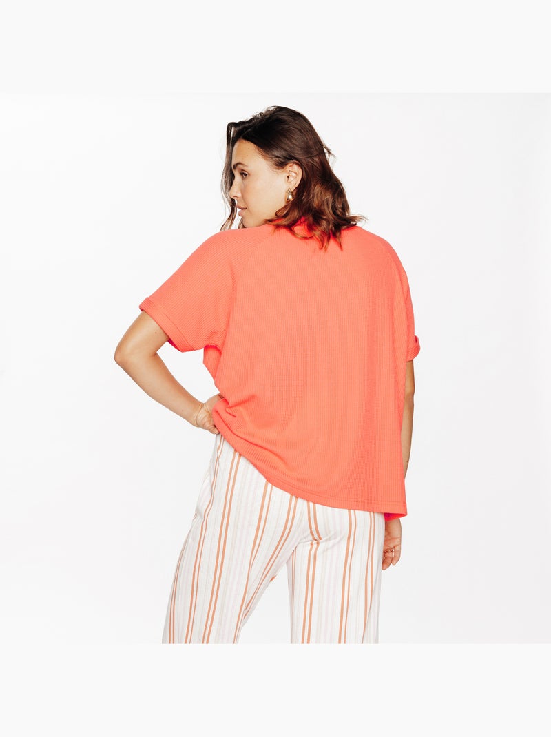 Tee-shirt manches courtes Igloo - RougeGorge Lingerie Orange - Kiabi