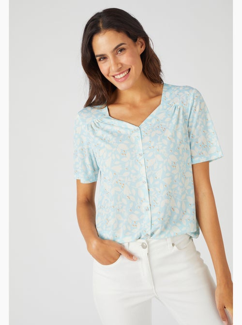 Tee-shirt manches courtes imprimé - damart - Kiabi Tee-shirt manches courtes imprimé - damart - Kiabi
