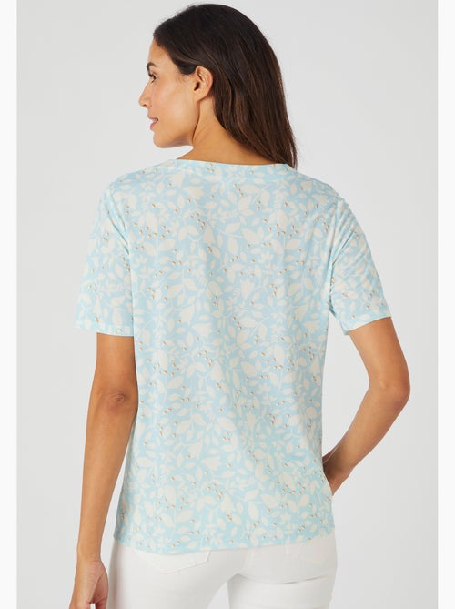 Tee-shirt manches courtes imprimé - damart - Kiabi Tee-shirt manches courtes imprimé - damart - Kiabi