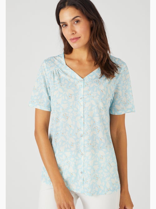 Tee-shirt manches courtes imprimé - damart - Kiabi Tee-shirt manches courtes imprimé - damart - Kiabi