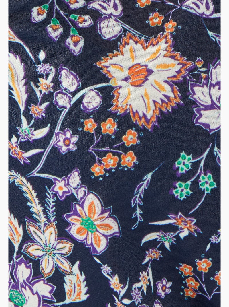 Tee-shirt manches courtes imprimé - damart Corail - Kiabi