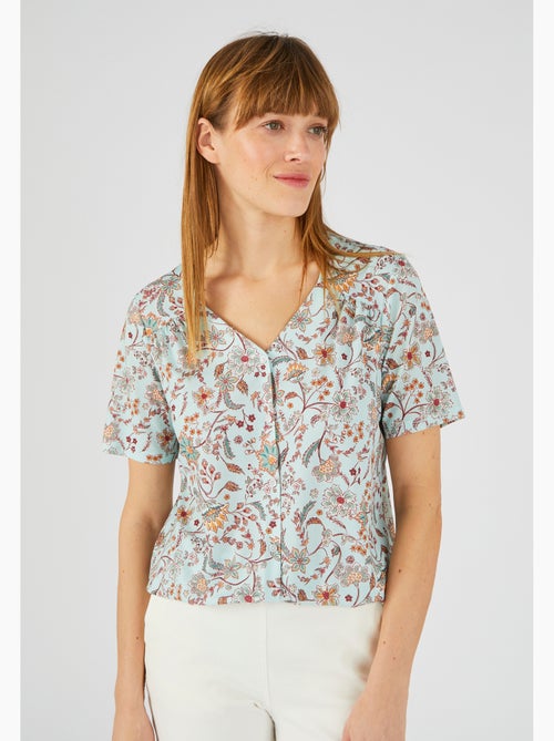 Tee-shirt manches courtes imprimé - damart - Kiabi Tee-shirt manches courtes imprimé - damart - Kiabi