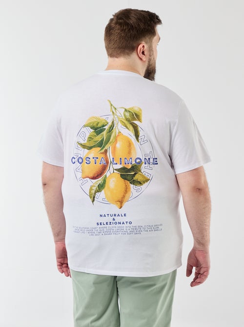 Tee-shirt manches courtes imprimé - Kiabi