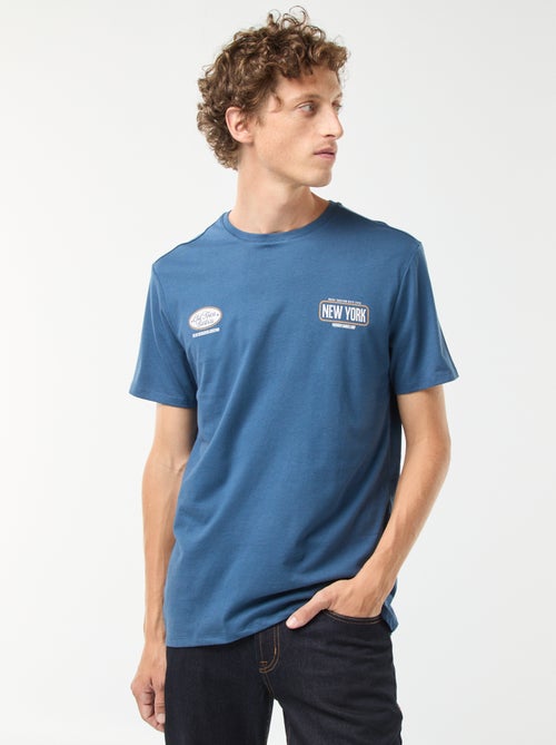 Tee-shirt manches courtes imprimé - Kiabi