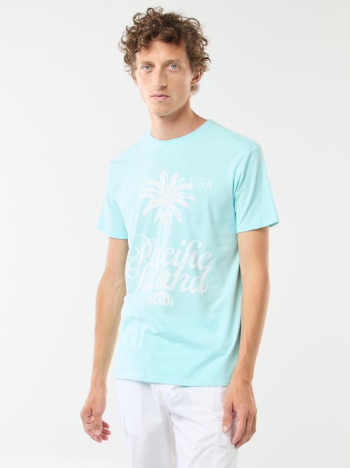 Tee-shirt manches courtes imprimé - Kiabi
