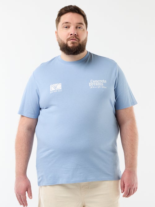 Tee-shirt manches courtes imprimé - Kiabi