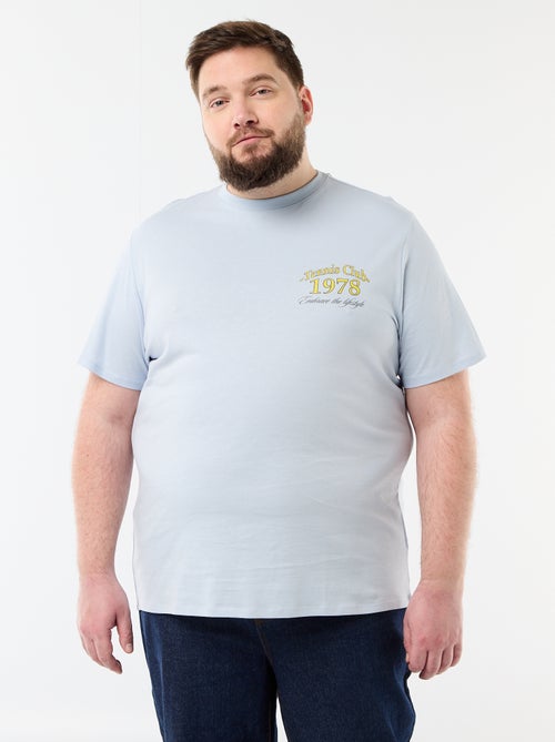 Tee-shirt manches courtes imprimé - Kiabi