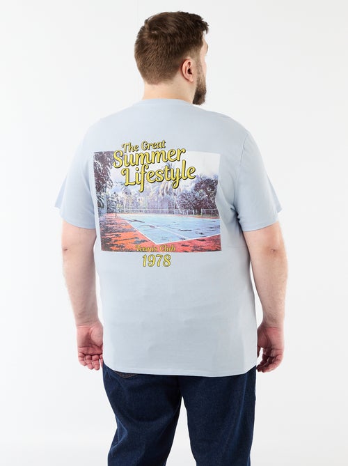 Tee-shirt manches courtes imprimé - Kiabi