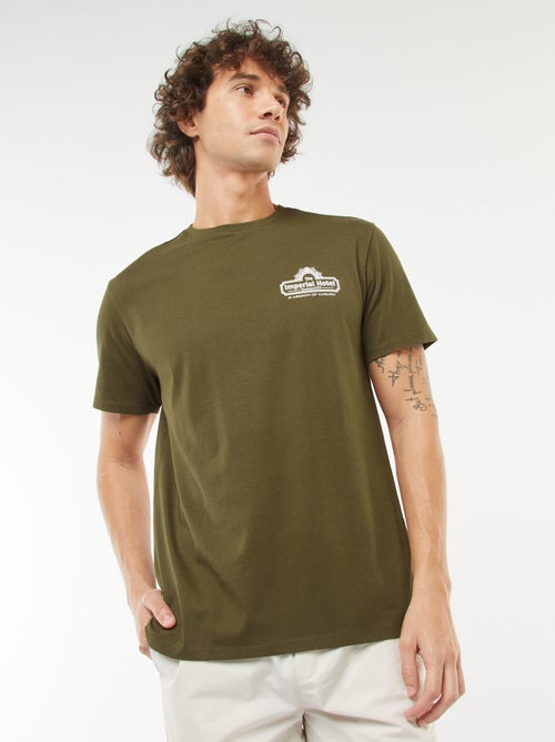 Tee-shirt manches courtes imprimé - Kiabi