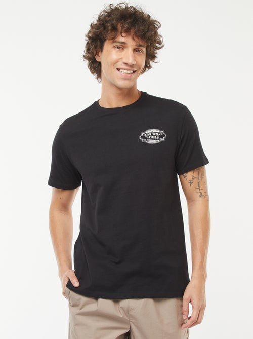 Tee-shirt manches courtes imprimé - Kiabi
