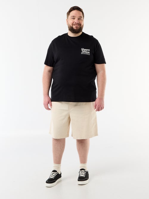 Tee-shirt manches courtes imprimé - Kiabi