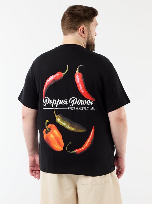 Tee-shirt manches courtes imprimé - Kiabi