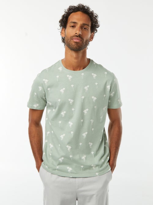 Tee-shirt manches courtes imprimé - Kiabi