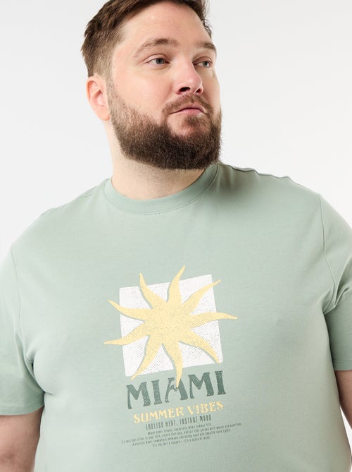 Tee-shirt manches courtes imprimé - Kiabi