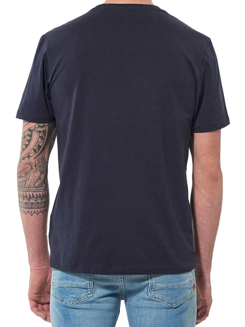 Tee Shirt Manches Courtes Kaporal Claus Bleu - Kiabi