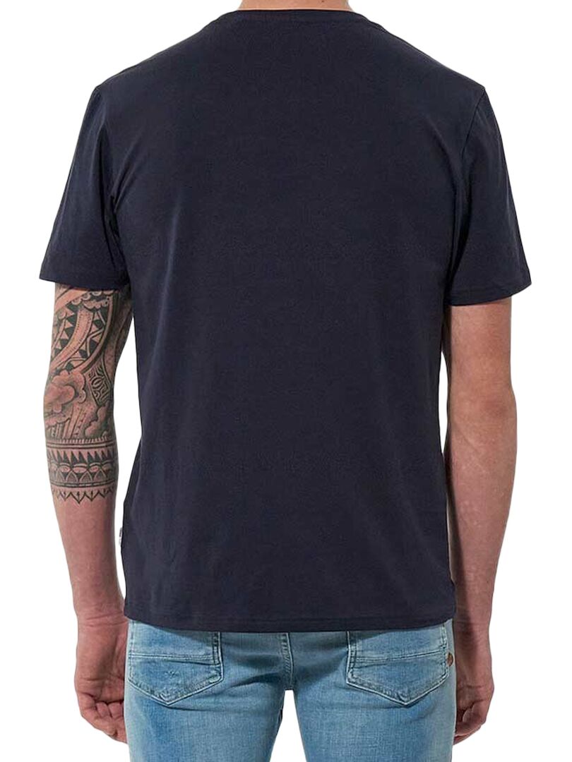 Tee Shirt Manches Courtes Kaporal Claus Bleu - Kiabi