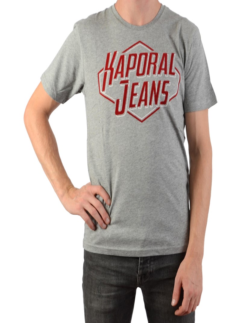 Tee Shirt Manches Courtes Kaporal Enfant Jamy Gris - Kiabi