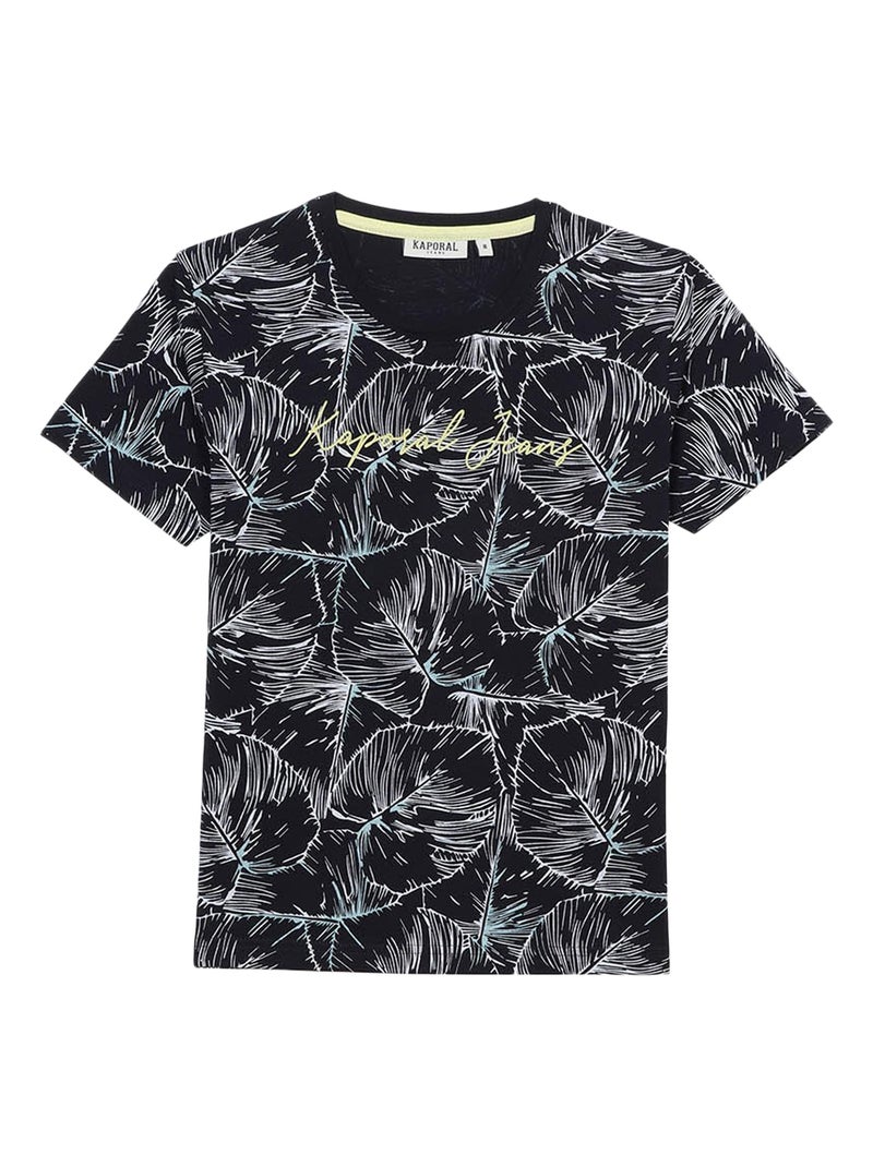 Tee Shirt Manches Courtes Kaporal Enfant Rex Bleu - Kiabi