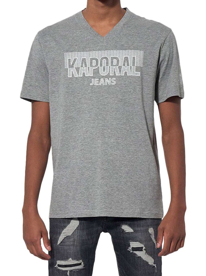 Tee Shirt Manches Courtes Kaporal Mateo Gris - Kiabi