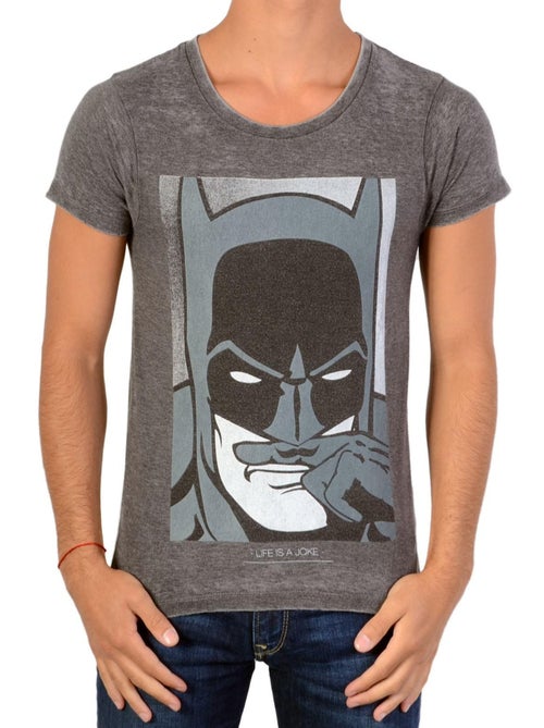 Tee Shirt Manches Courtes Little Eleven Paris Batman SS Devoured  Black - Kiabi