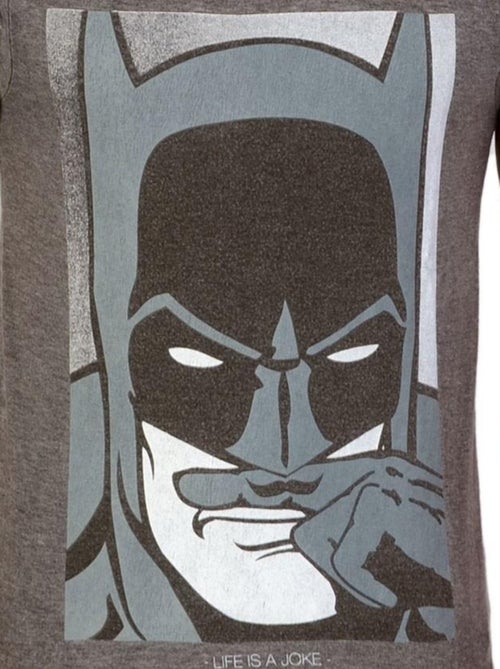 Tee Shirt Manches Courtes Little Eleven Paris Batman SS Devoured  Black - Kiabi