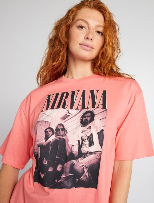 Tee-shirt manches courtes 'Nirvana' - Kiabi