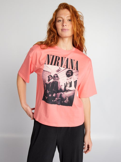 Tee-shirt manches courtes 'Nirvana' - Kiabi