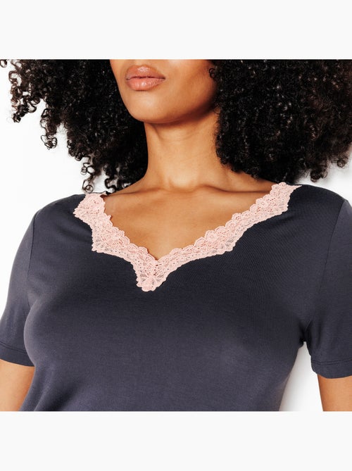 Tee-shirt manches courtes Nyara - RougeGorge Lingerie - Kiabi