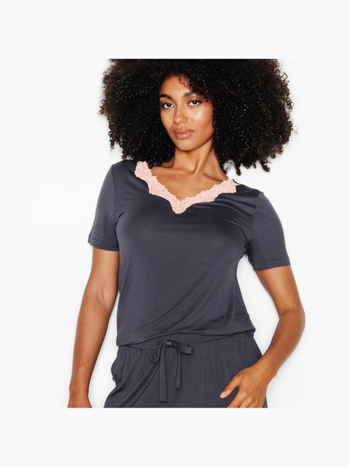 Tee-shirt manches courtes Nyara - RougeGorge Lingerie - Kiabi