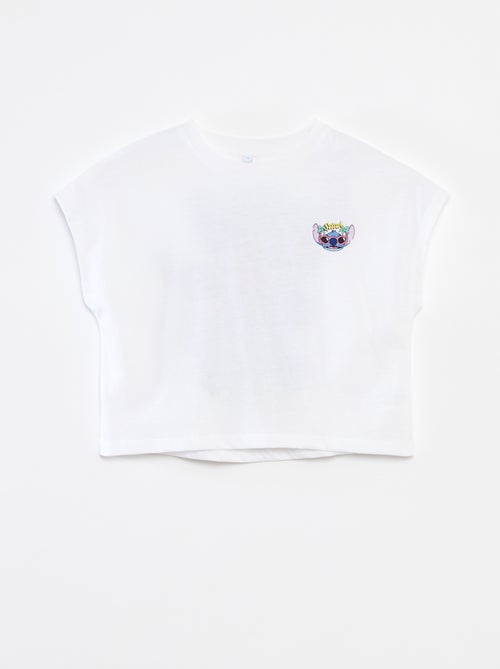 Tee-shirt manches courtes 'Stitch' - Kiabi