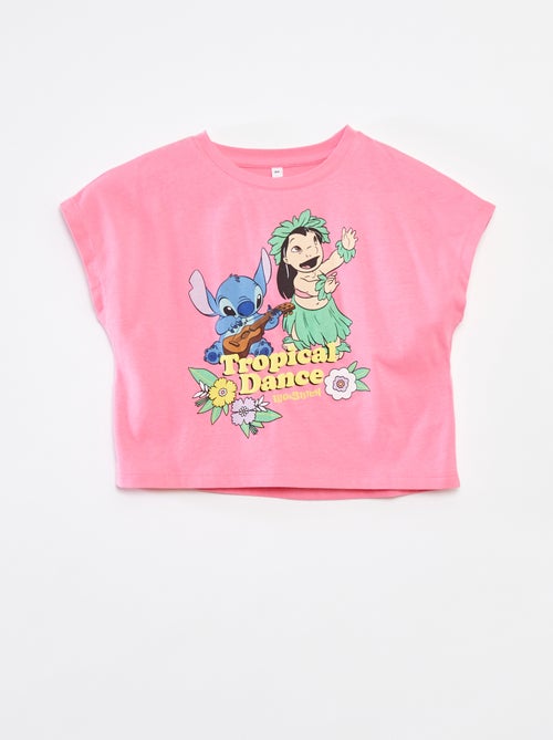Tee-shirt manches courtes 'Stitch' - Kiabi