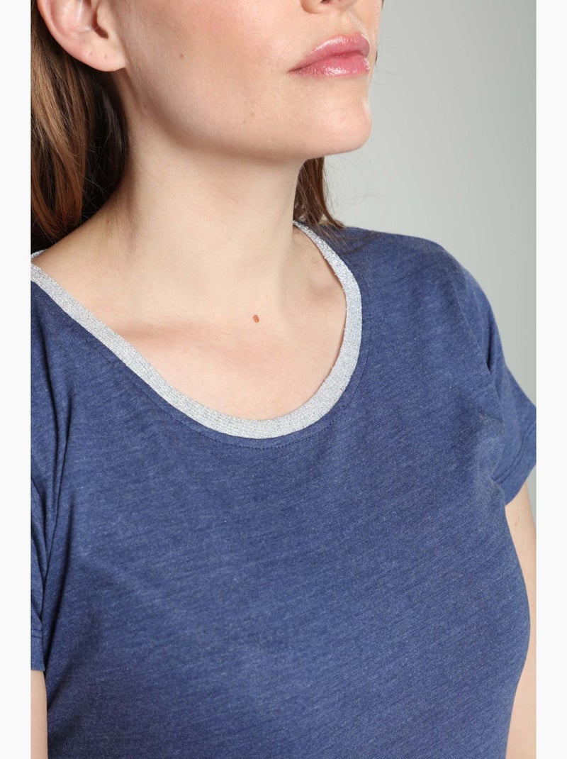 Tee Shirt Manches Courtes Tee Summer | Gerard Pasquier Bleu marine - Kiabi