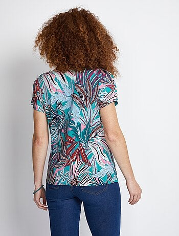 Tee-shirt manches kimono effet blousant